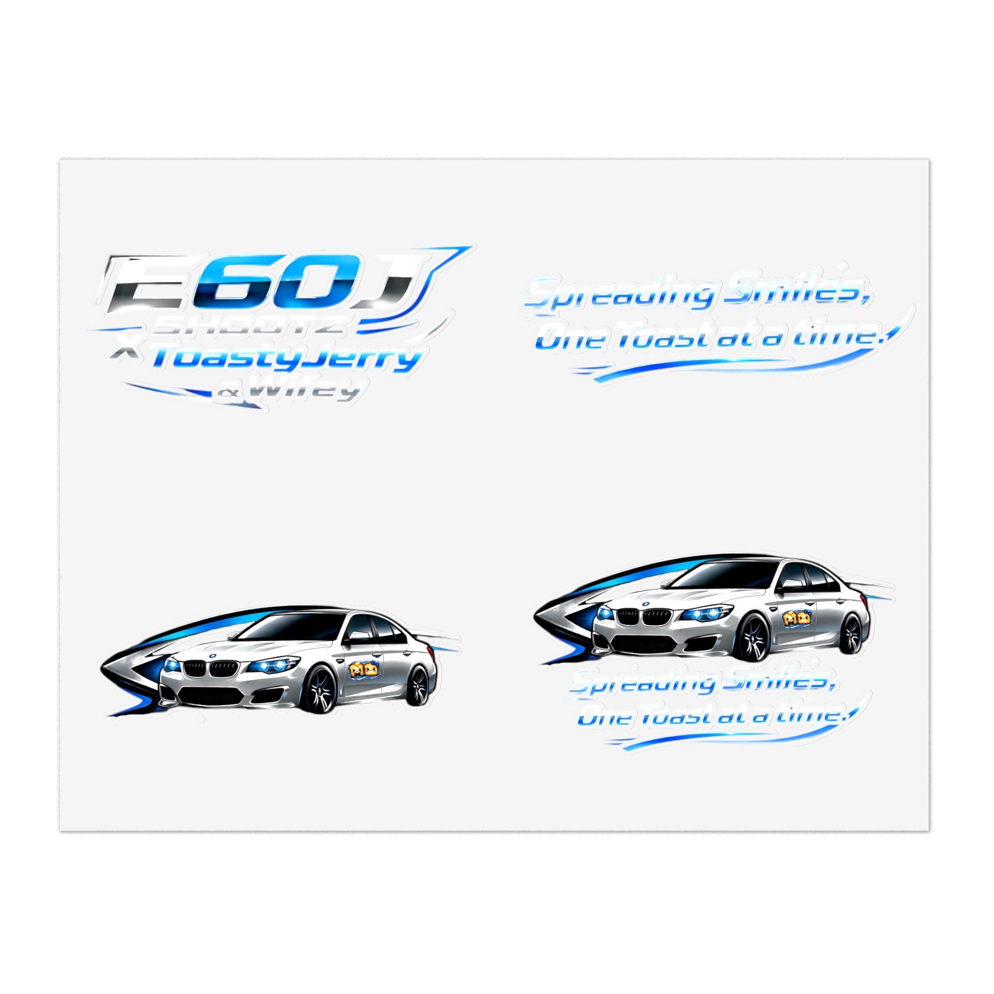 E60J x ToastyJerry & Wifey Collab - Sticker Sheet