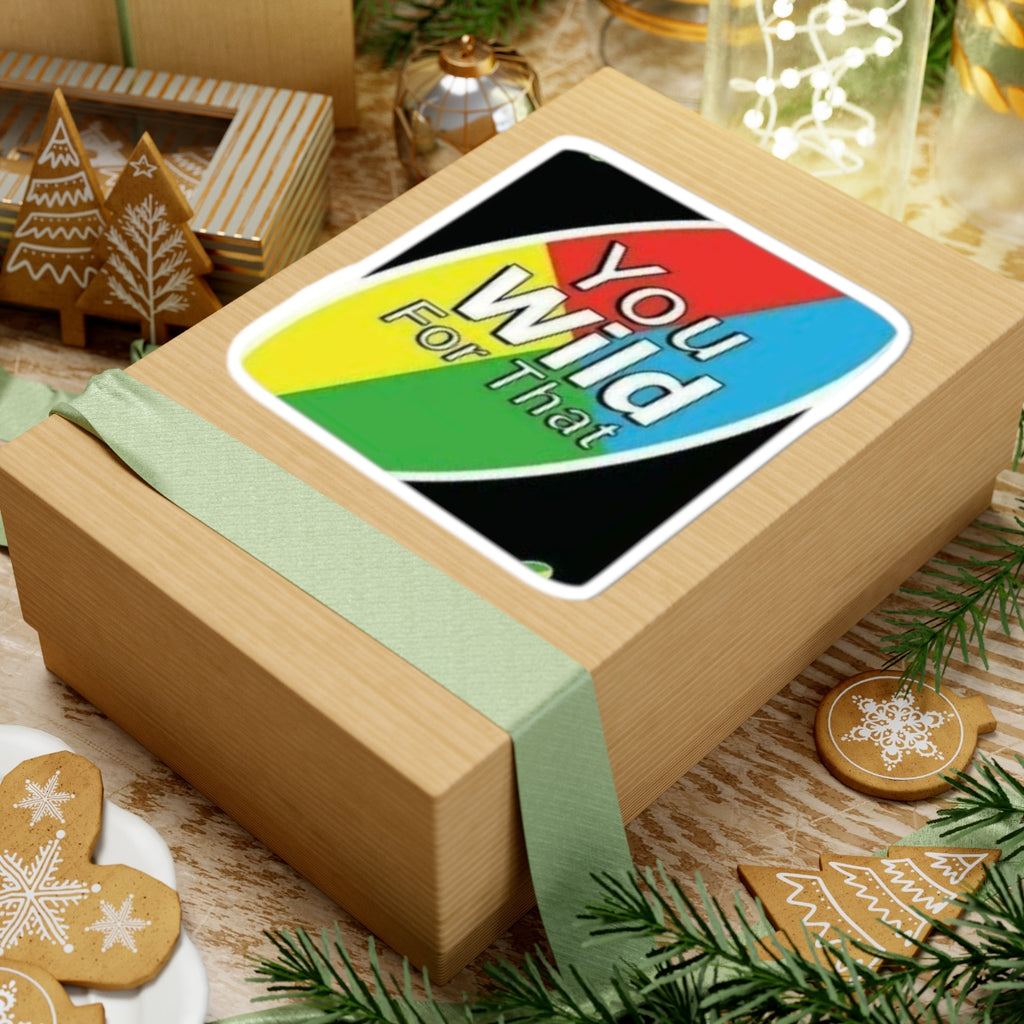 You Wild For That Kiss-Cut Sticker — Retro Rainbow Laptop Decal