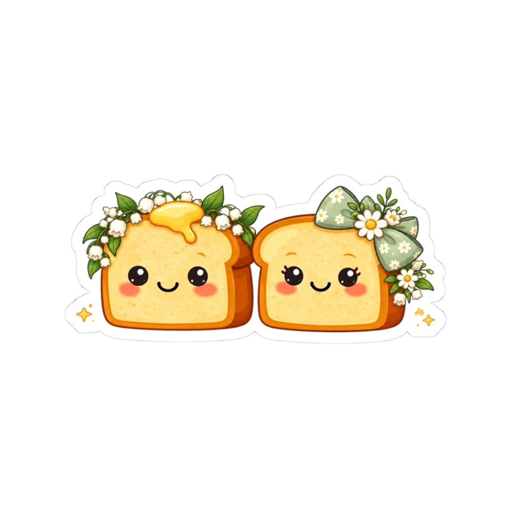 Kawaii Toast Spring Couple Sticker #4