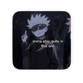Anime Character Kiss-Cut Sticker — "Imma stay quiet in this one"