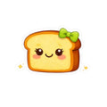 Kiss-Cut Sticker — Toasty Light Green Bow