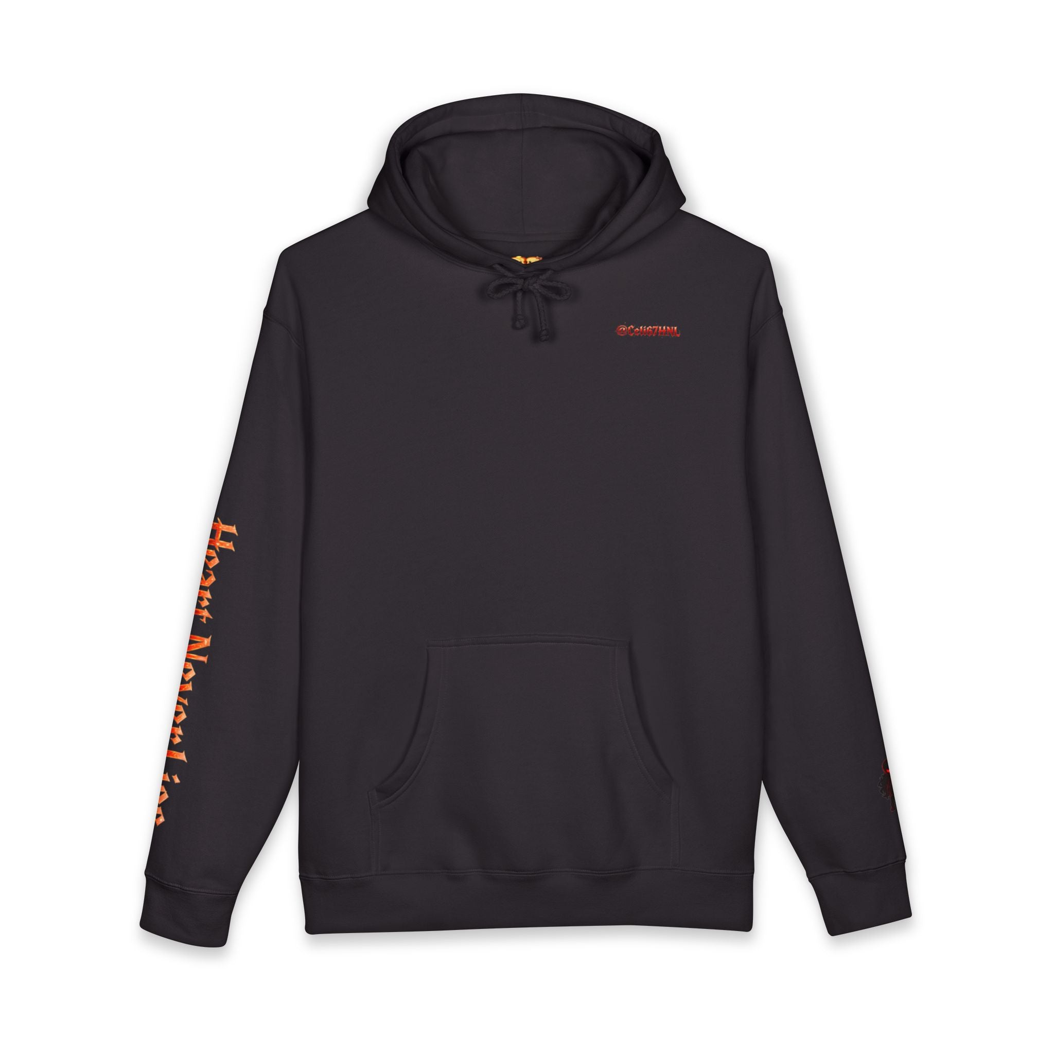 Heavyweight Hoodie —  Celi Dark Red Night