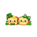 Cute St. Patrick’s Day Toast Kiss-Cut Sticker