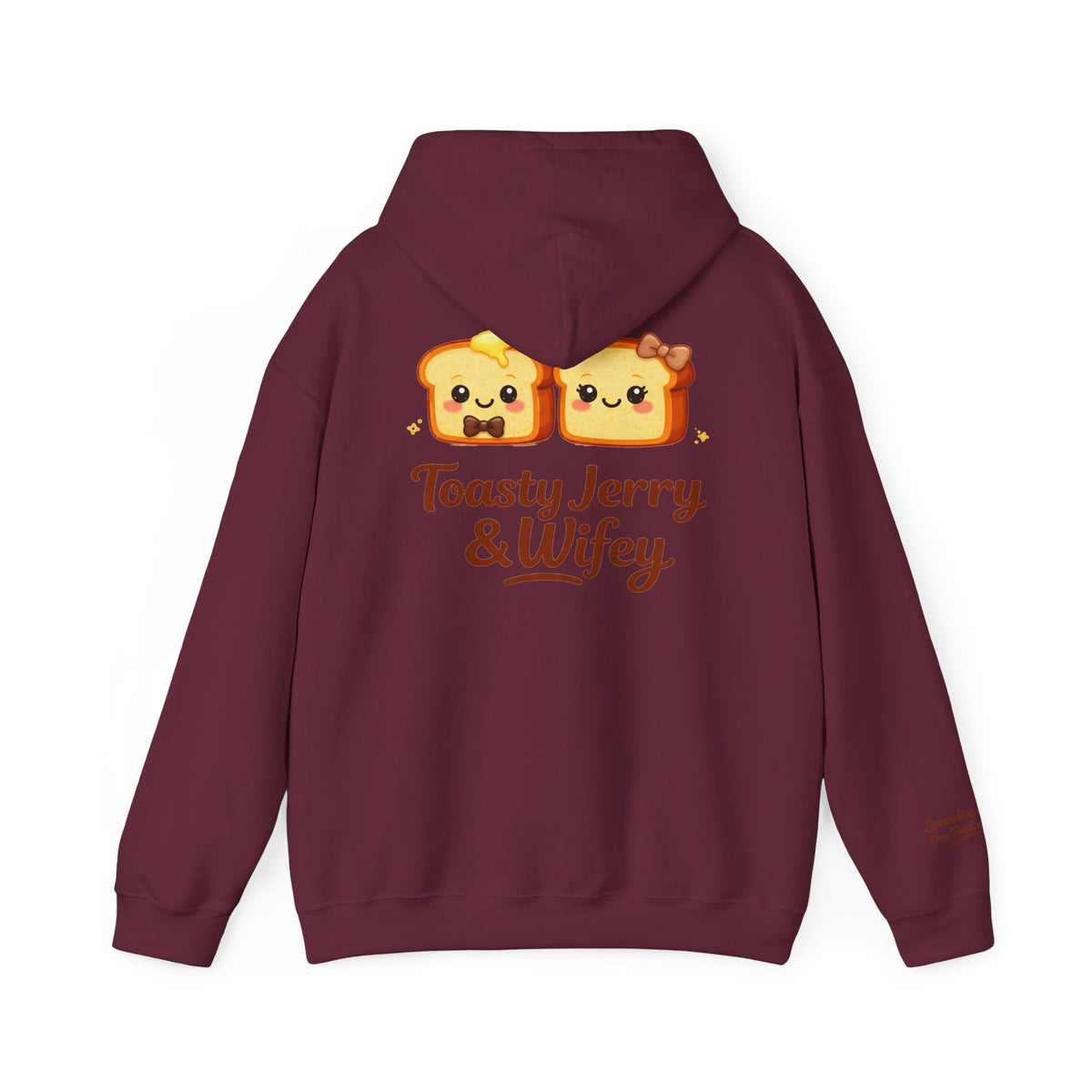 Lightweight Hoodie - ToastyJerry & Wifey Hoodie (Small Text Front)