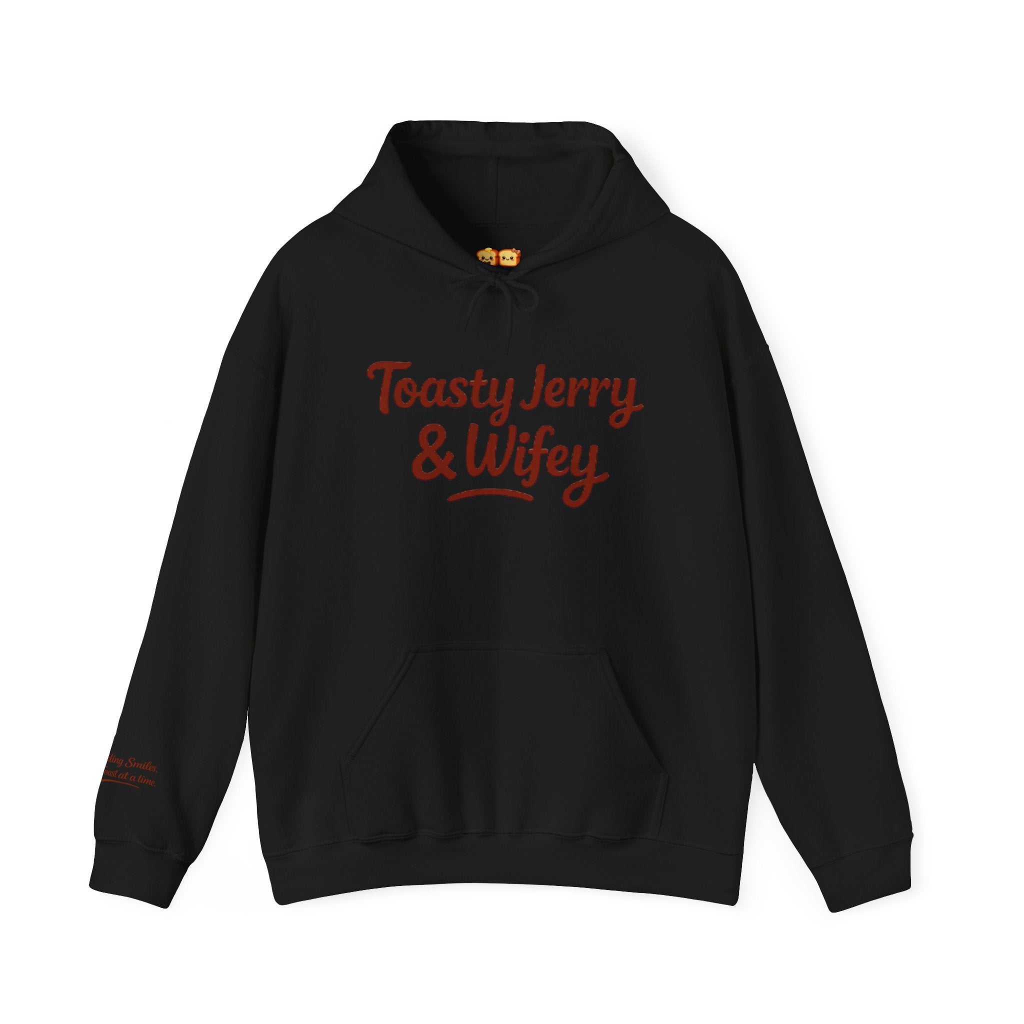Lightweight Hoodie - ToastyJerry & Wifey Hoodie (Large text)
