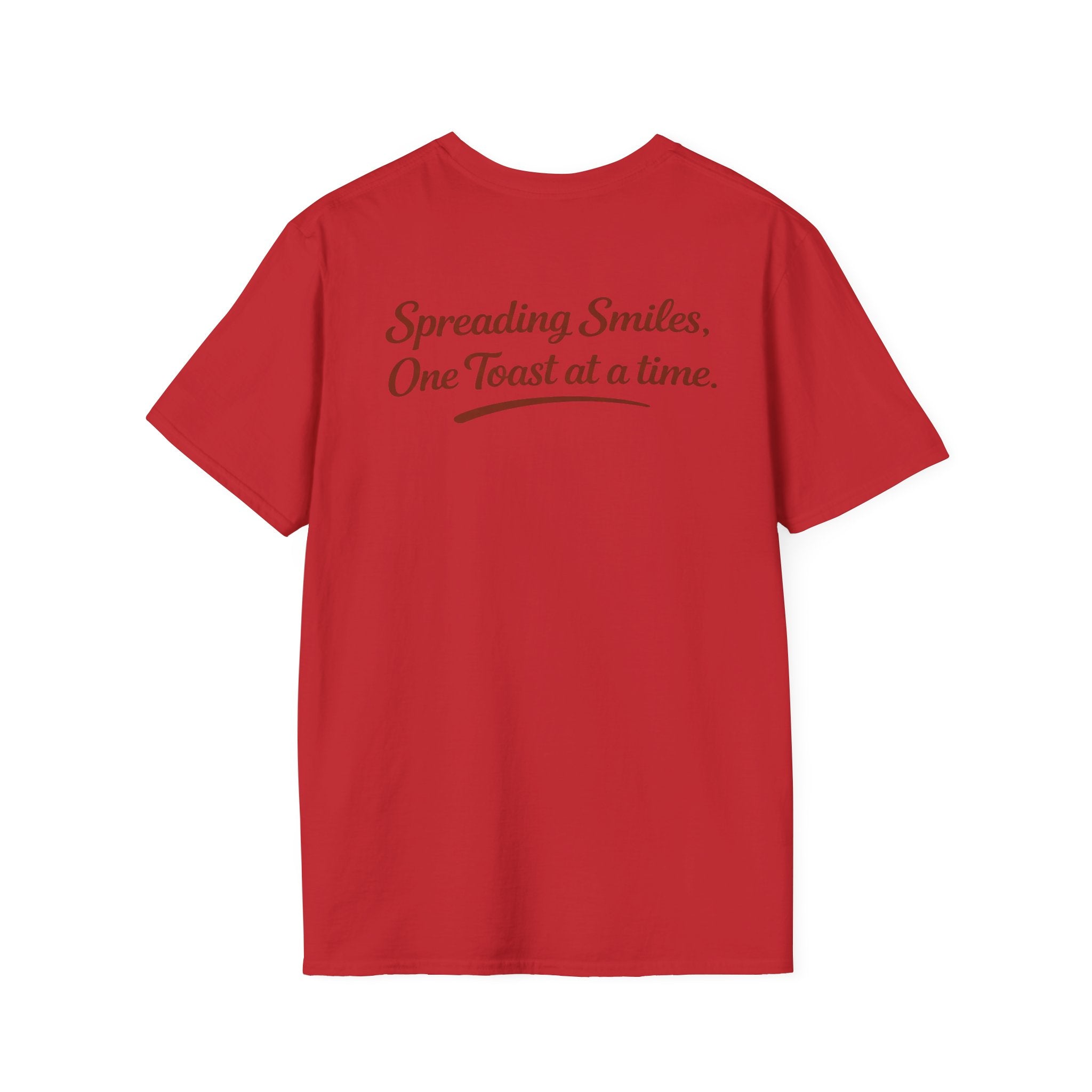 T-Shirt — "Spreading Smiles, One Toast at a Time." Graph Tee