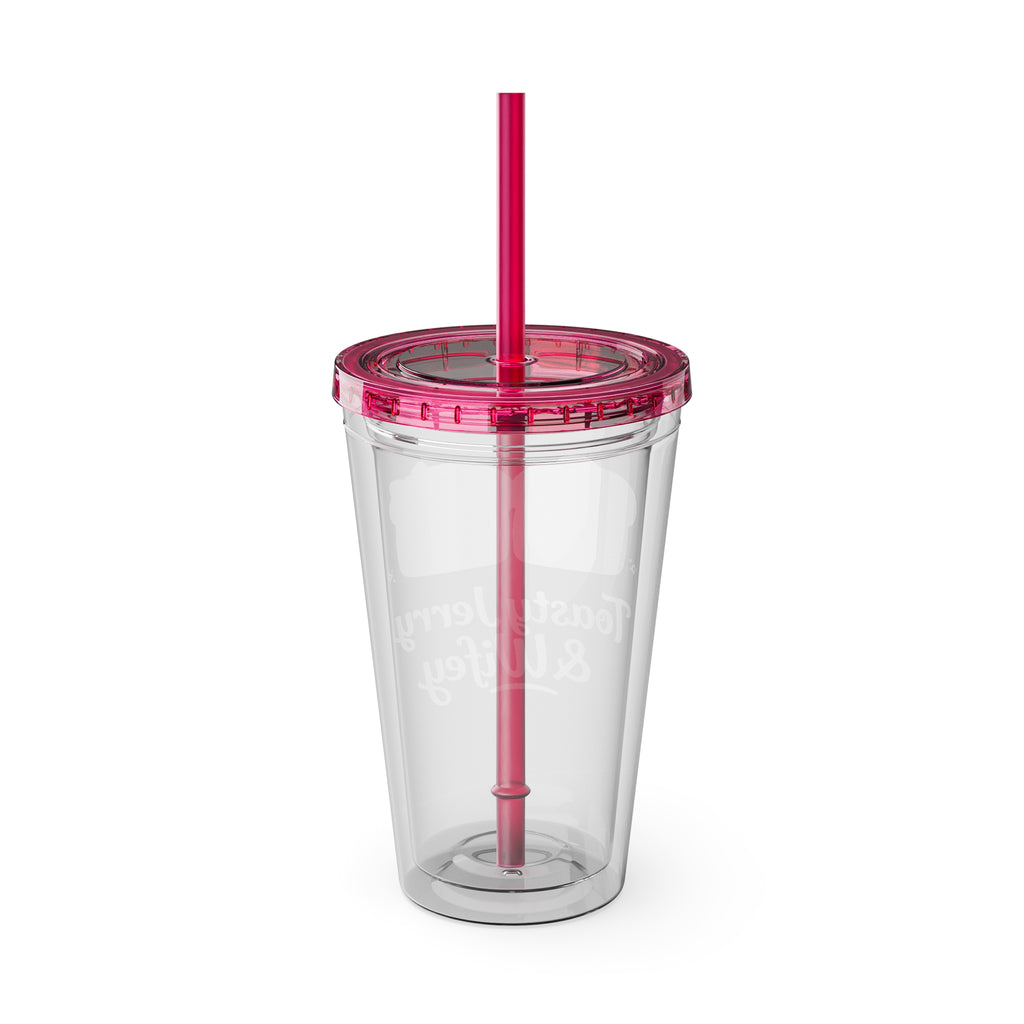 Toasty Jerry & Wifey 16oz Acrylic Tumbler Cup with Straw