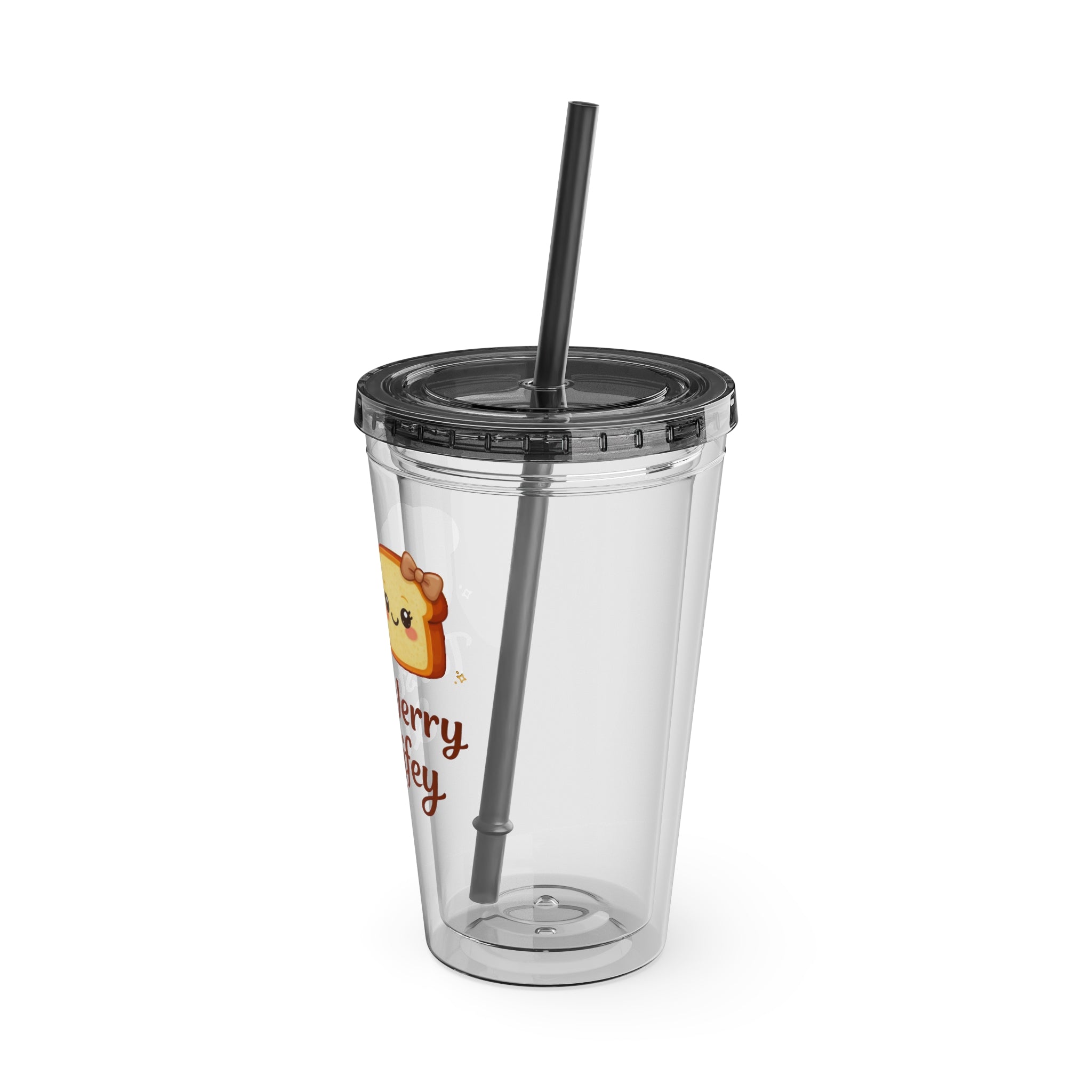 Toasty Jerry & Wifey 16oz Acrylic Tumbler Cup with Straw