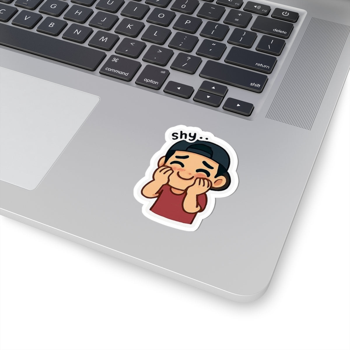 Shy Emoji Sticker — Toasty Jerry Kiss-Cut Sticker