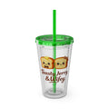Toasty Jerry & Wifey 16oz Acrylic Tumbler Cup with Straw
