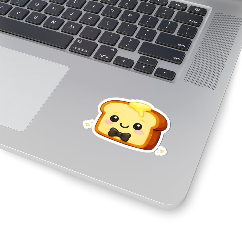 Kiss-Cut Sticker — Toasty Dark Brown Bowtie