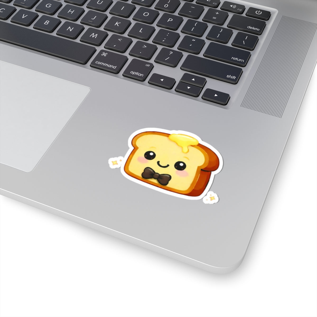 Kiss-Cut Sticker — Toasty Dark Brown Bowtie