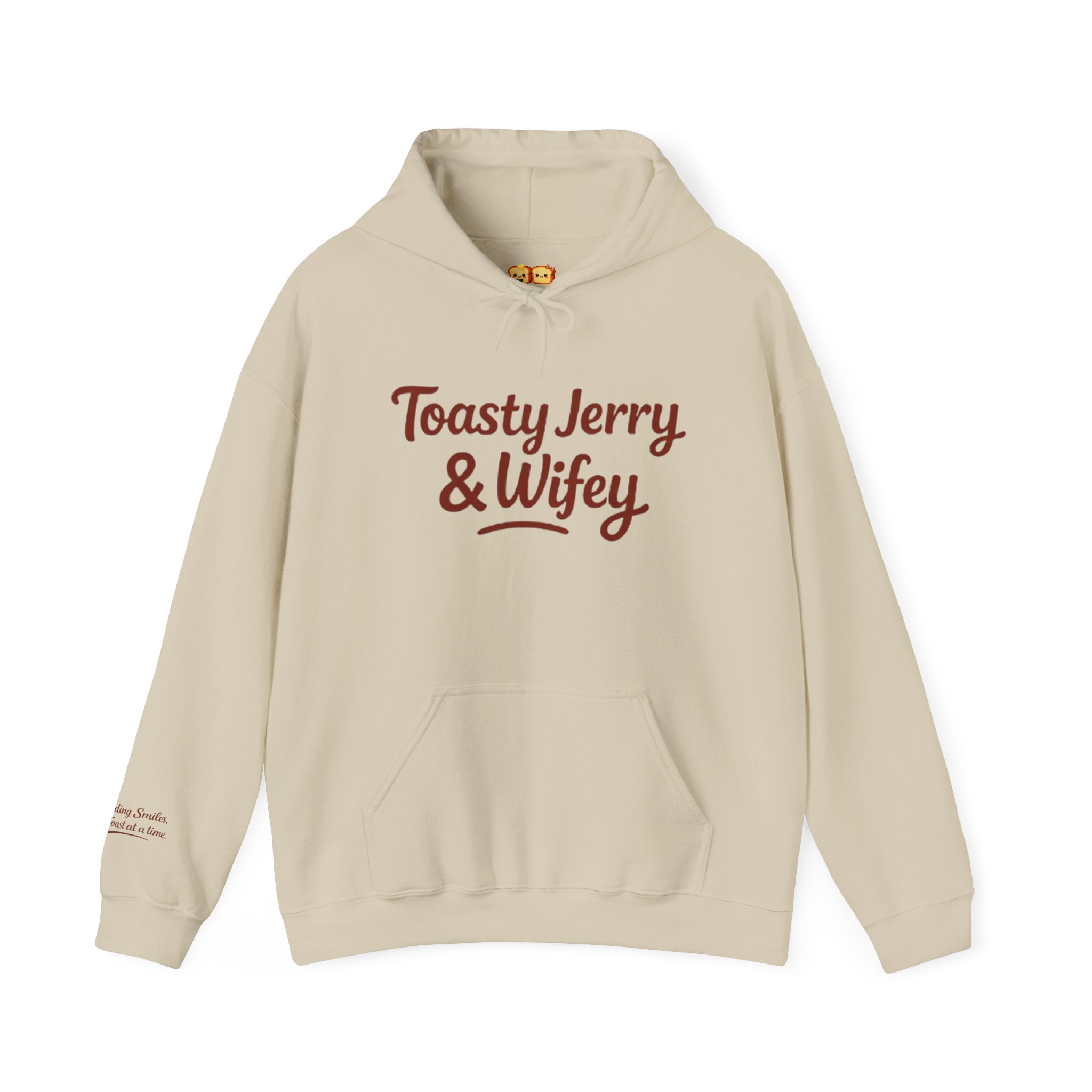 Lightweight Hoodie - ToastyJerry & Wifey Hoodie (Large text)