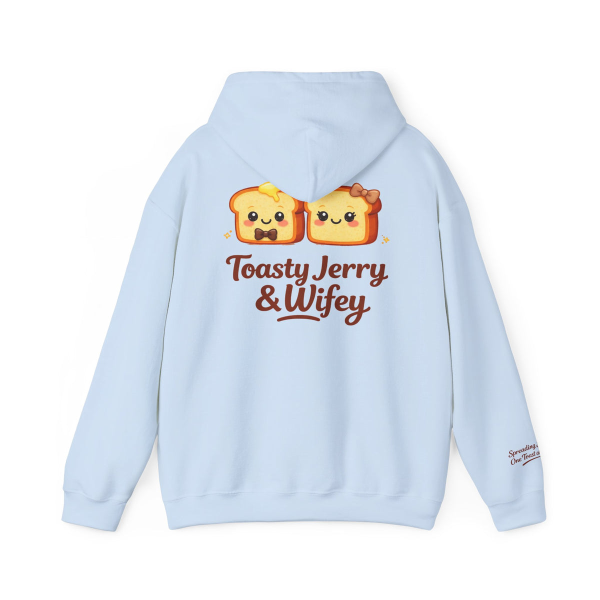 Lightweight Hoodie - ToastyJerry & Wifey Hoodie (Small Text Front)