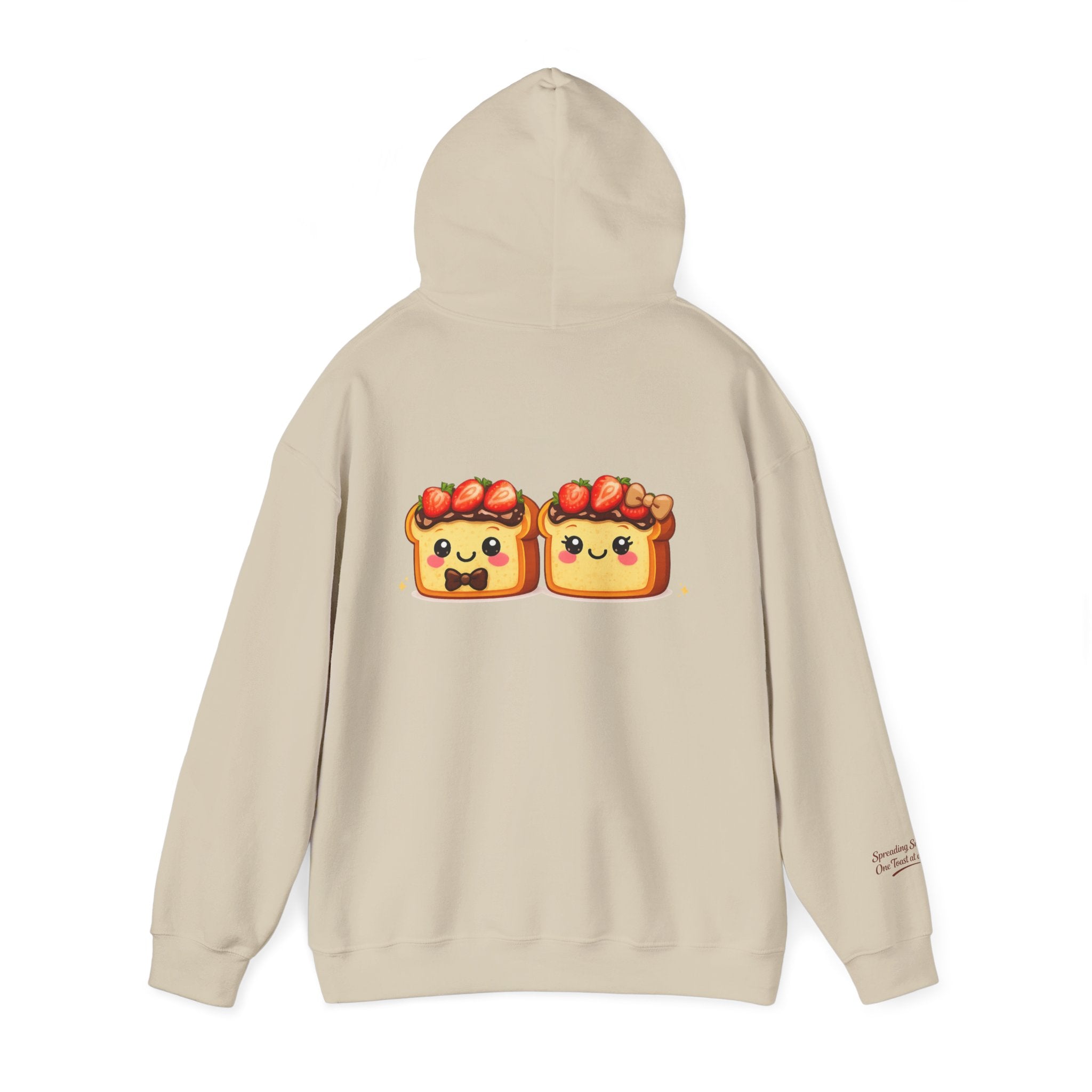 Hoodie — "Toasty Jerry & Wifey" Strawberry + Chocolate Graphic Hoodie