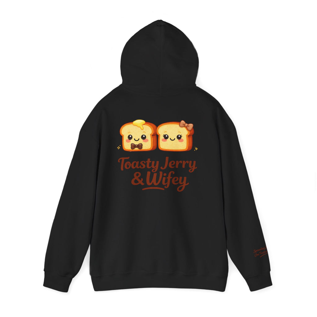 Lightweight Hoodie - ToastyJerry & Wifey Hoodie (Small Text Front)