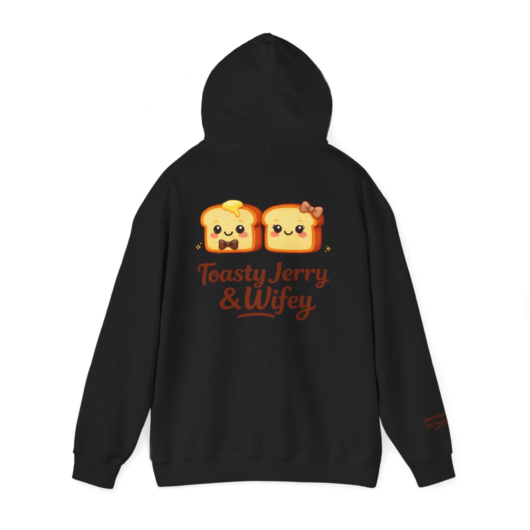 Lightweight Hoodie - ToastyJerry & Wifey Hoodie (Small Text Front)