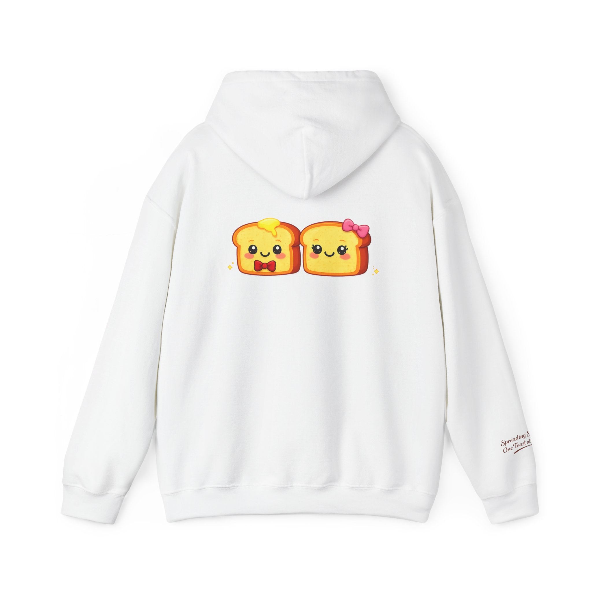 Hoodie — "Toasty Jerry & Wifey" Red + Pink Graphic Hoodie