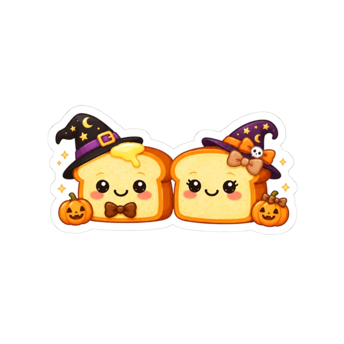 Halloween Toast Kiss-Cut Sticker #2