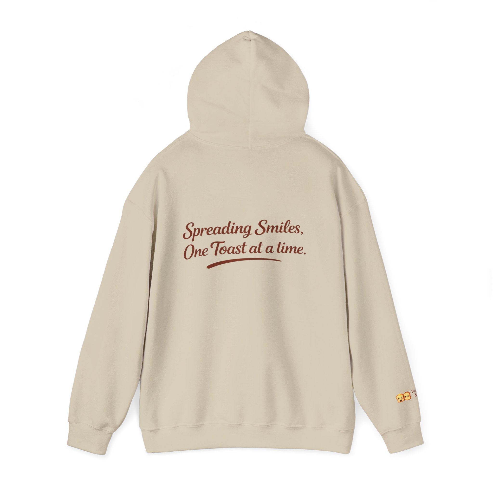 Hoodie — "Spreading Smiles, One Toast at a Time." Graph Hoodie