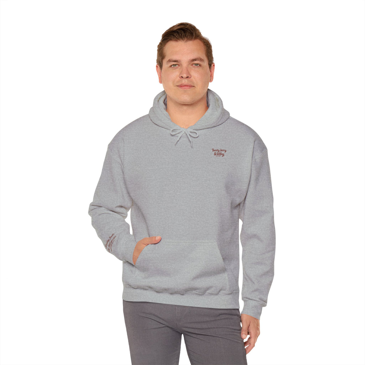 Lightweight Hoodie - ToastyJerry & Wifey Hoodie (Small Text Front)