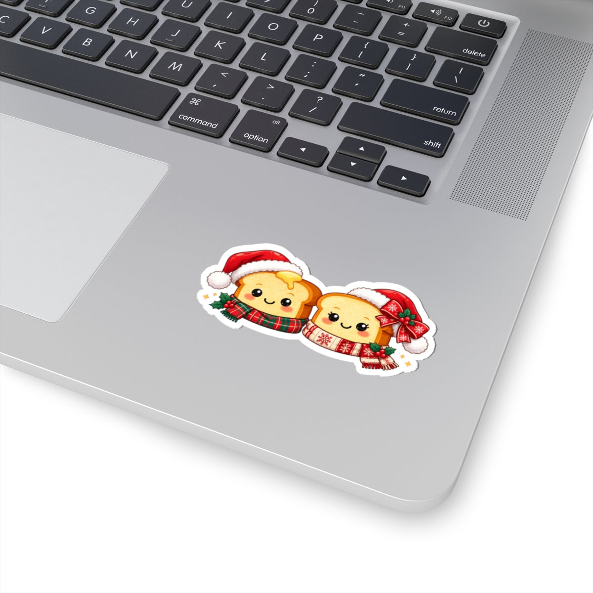 Cute Christmas Toast Kiss-Cut Sticker #1