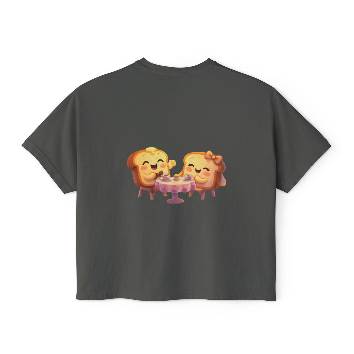 ToastJerry & Wifey Story Book — Women's Boxy Cropped T‑Shirt
