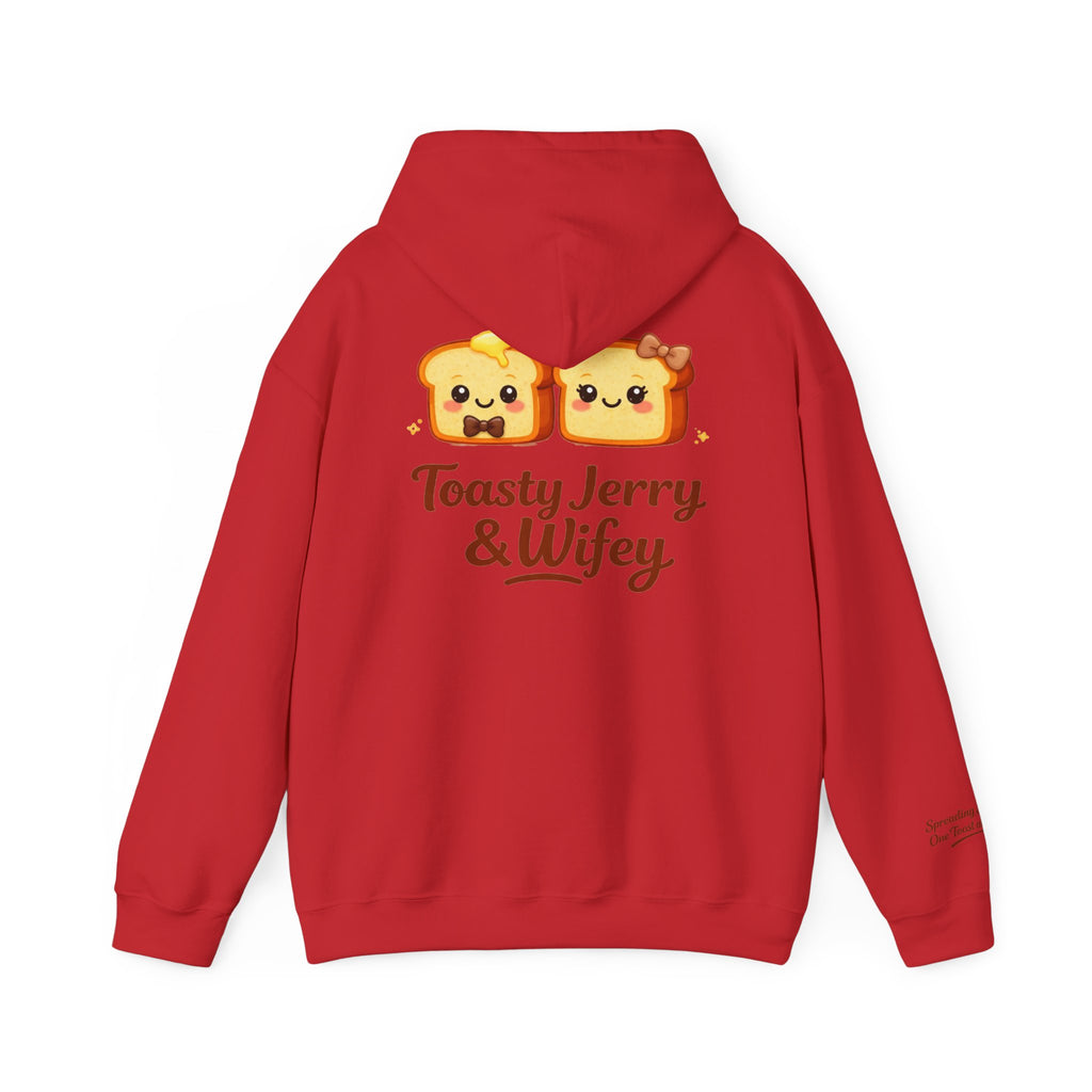 Lightweight Hoodie - ToastyJerry & Wifey Hoodie (Small Text Front)