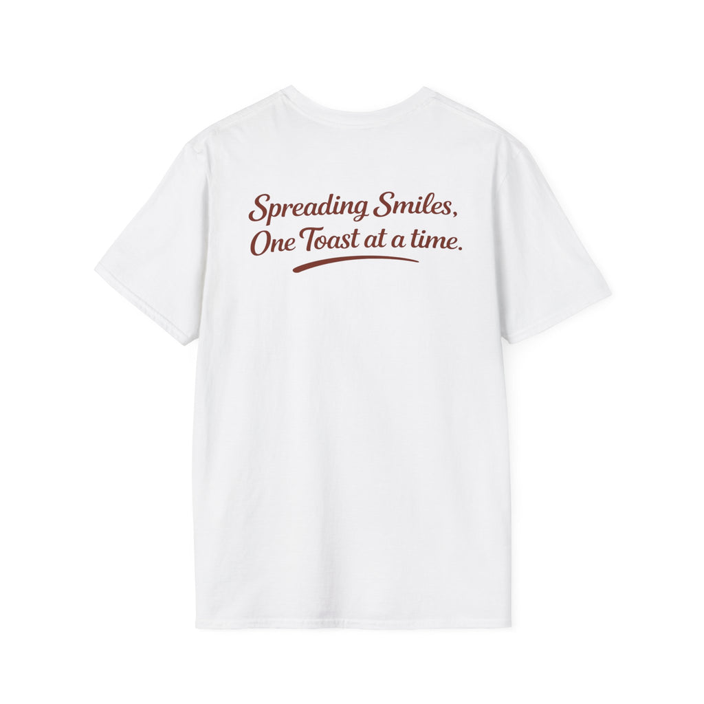 T-Shirt — "Spreading Smiles, One Toast at a Time." Graph Tee