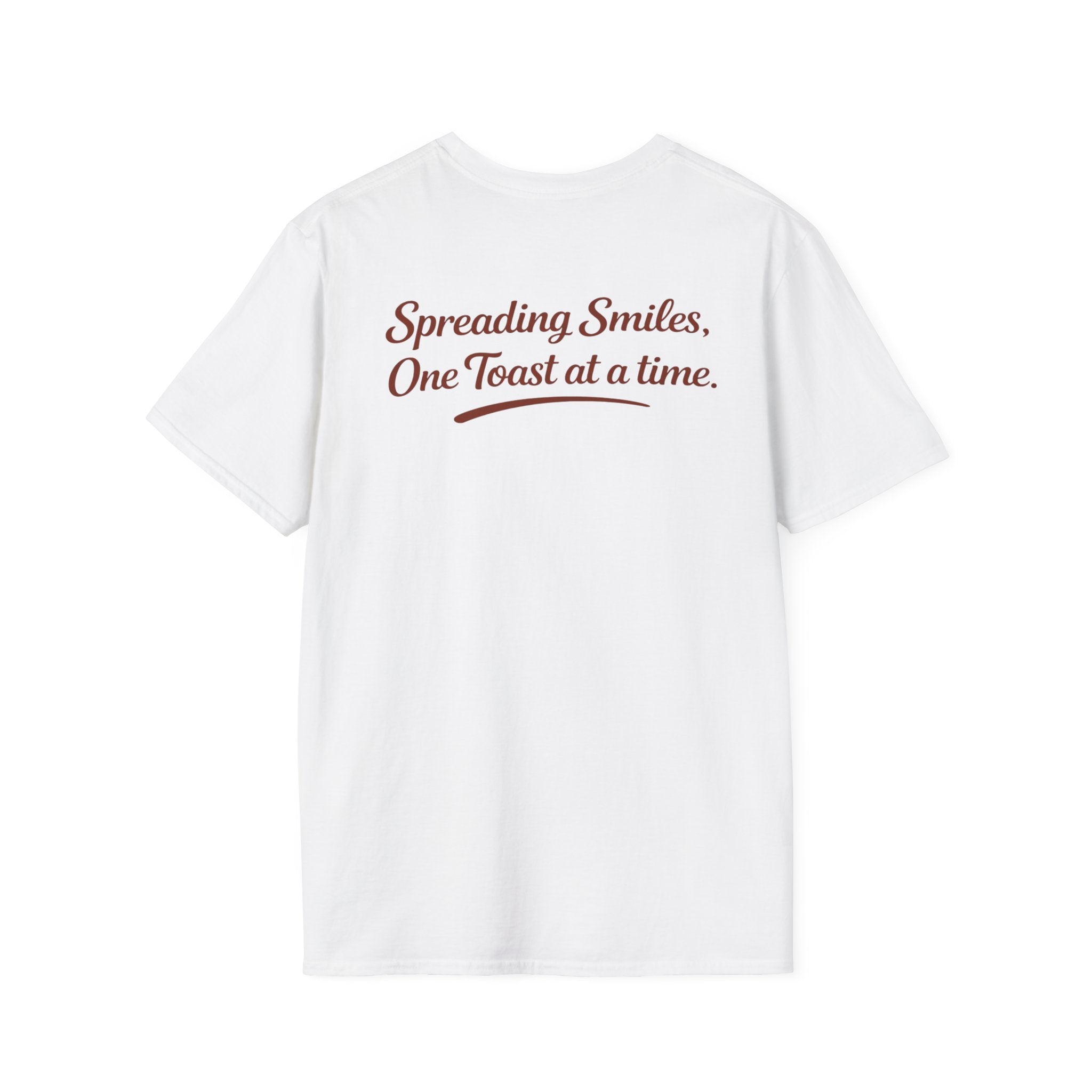 T-Shirt — "Spreading Smiles, One Toast at a Time." Graph Tee