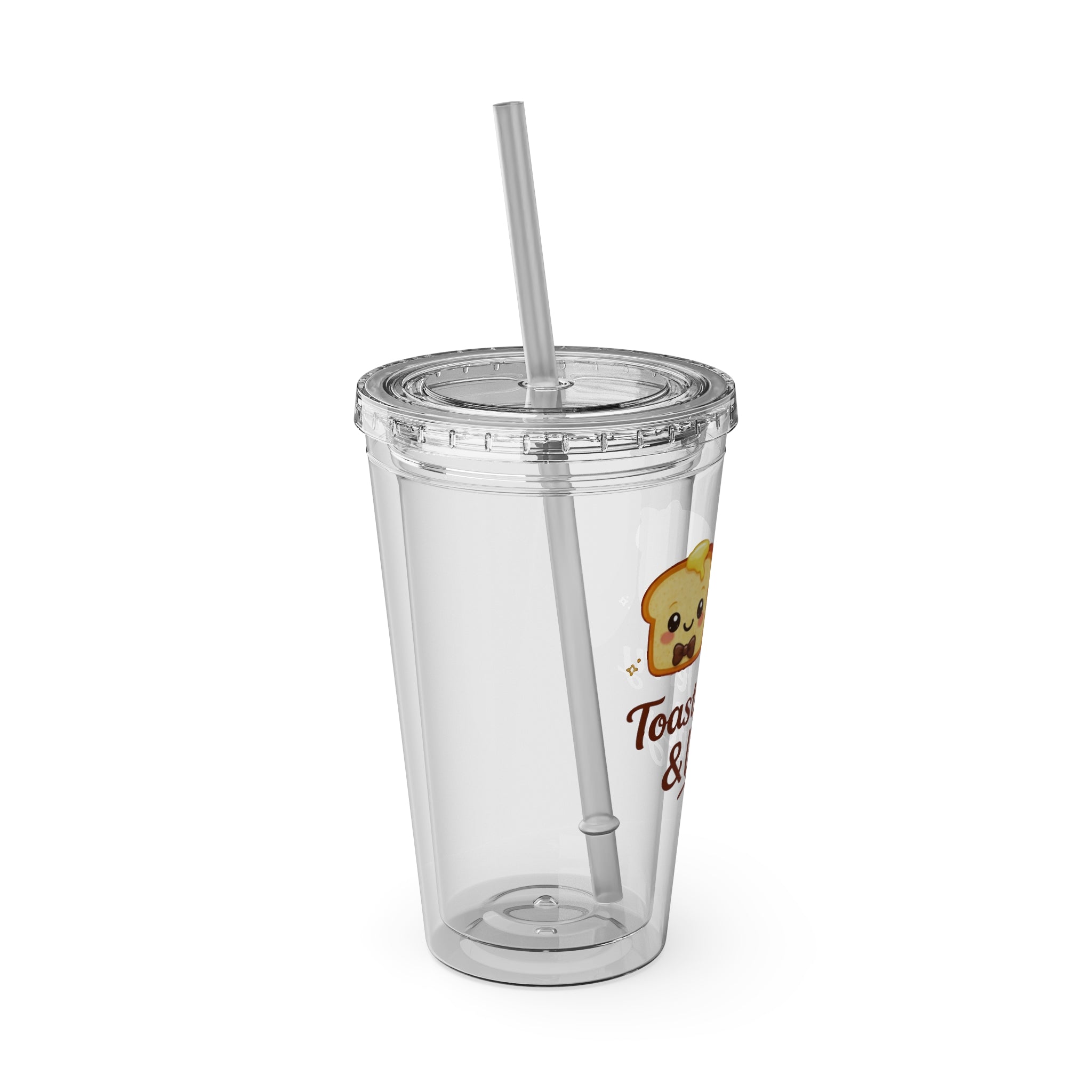Toasty Jerry & Wifey 16oz Acrylic Tumbler Cup with Straw