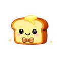 Kiss-Cut Sticker — Toasty Tan Bowtie