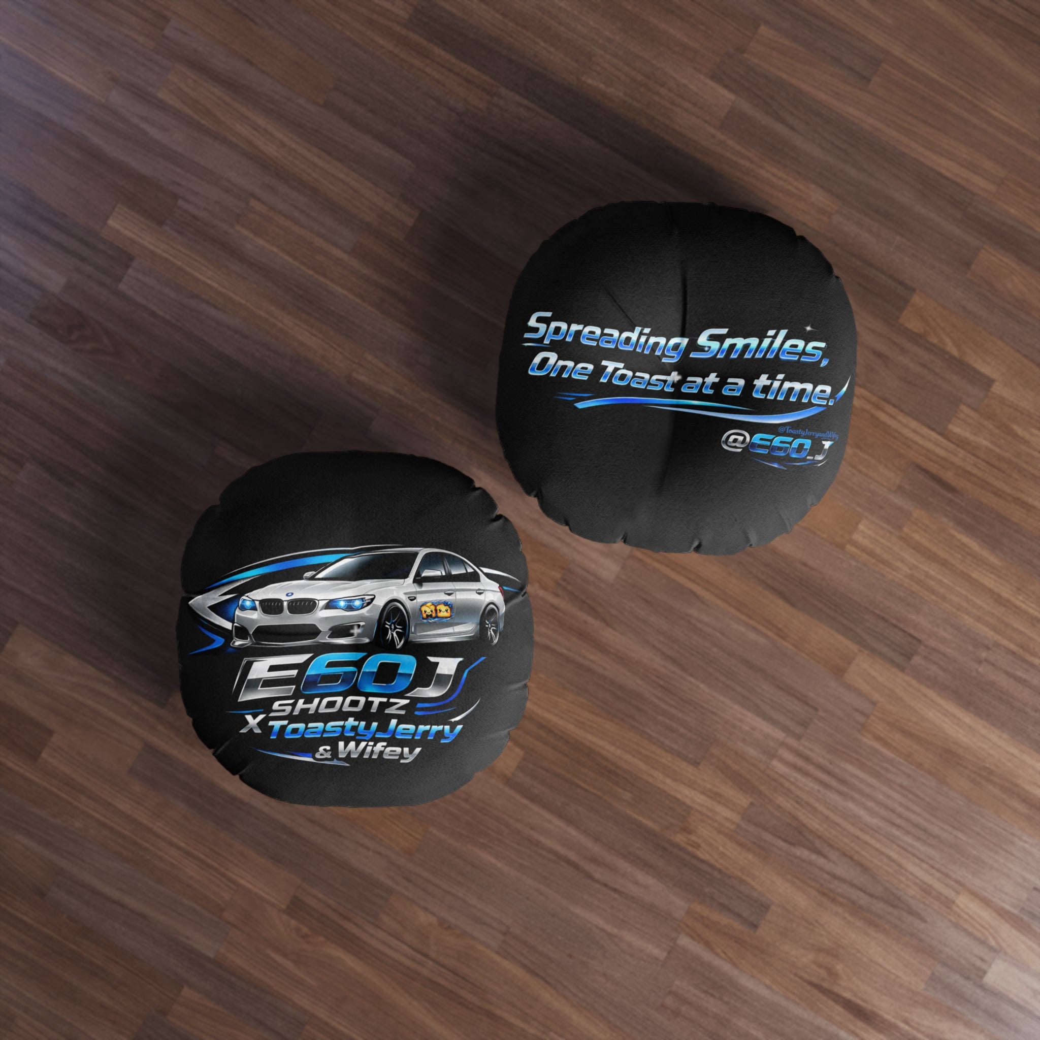 E60J x ToastyJerry & Wifey Collab - Round Tufted Pillow