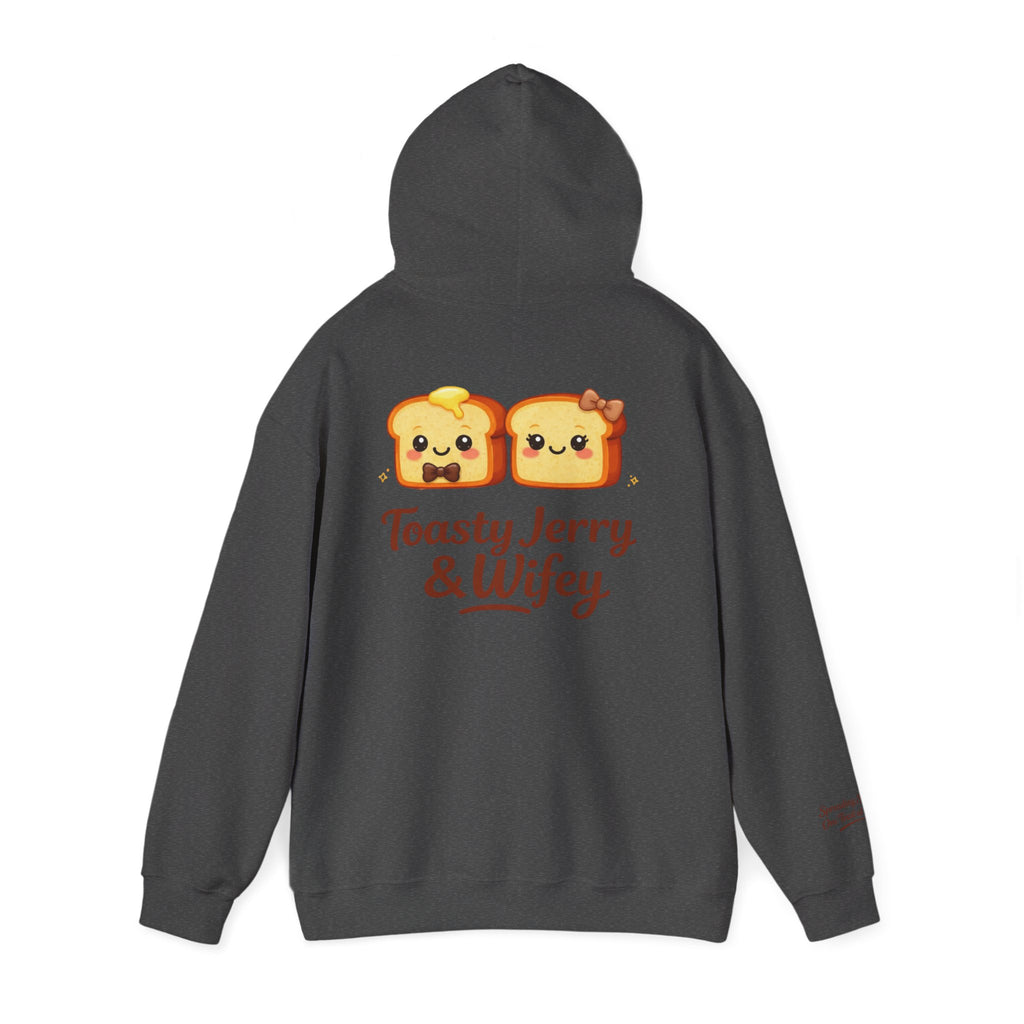 Lightweight Hoodie - ToastyJerry & Wifey Hoodie (Small Text Front)