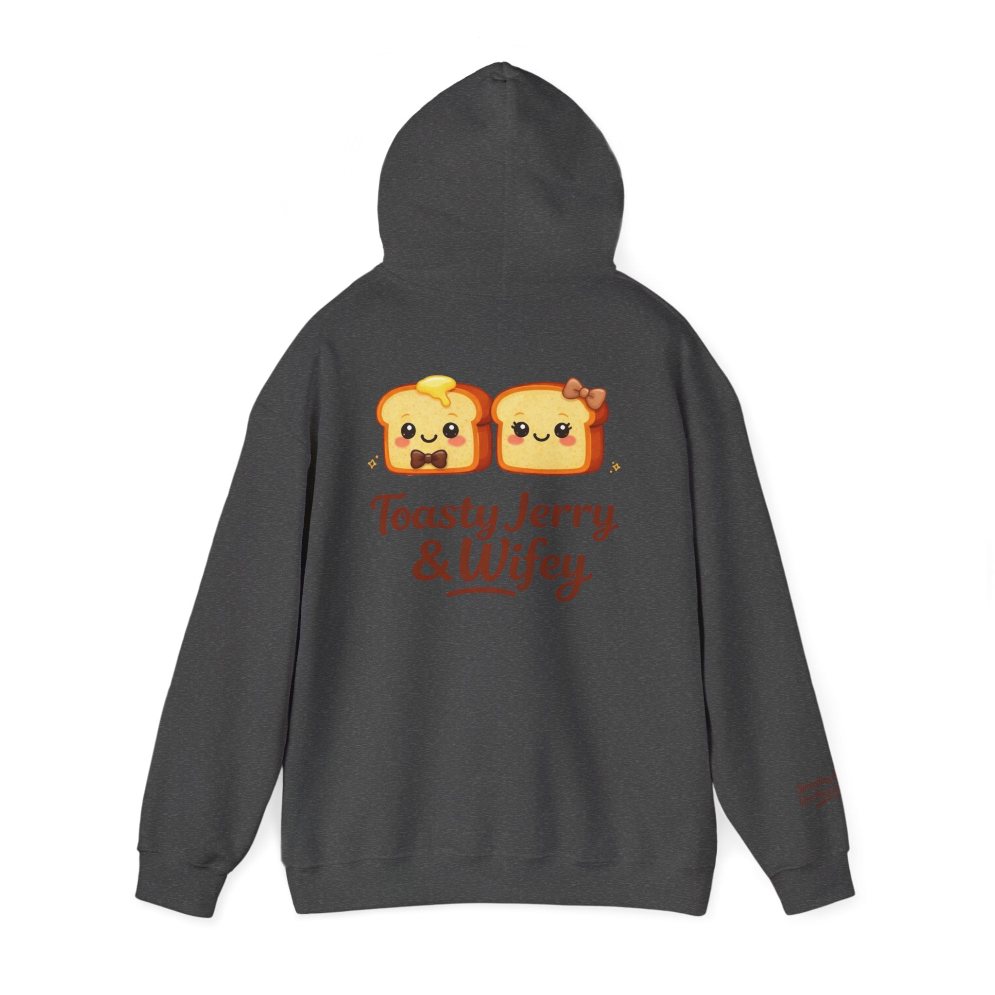 Lightweight Hoodie - ToastyJerry & Wifey Hoodie (Small Text Front)