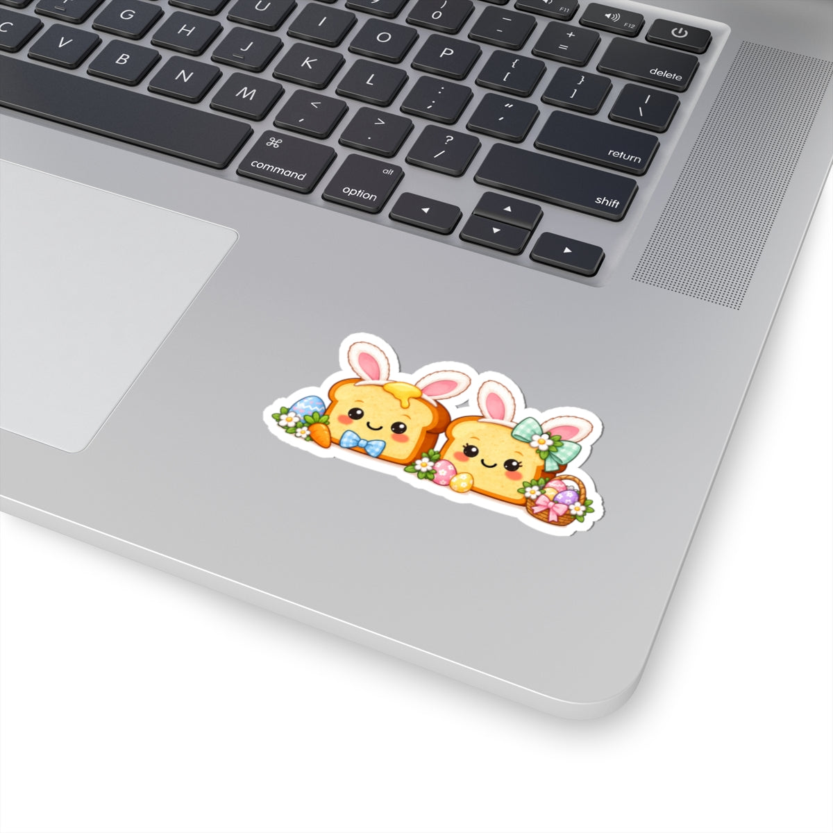 Easter Bunny Toast Kiss-Cut Sticker #1