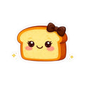 Kiss-Cut Sticker — Toasty Brown Bow