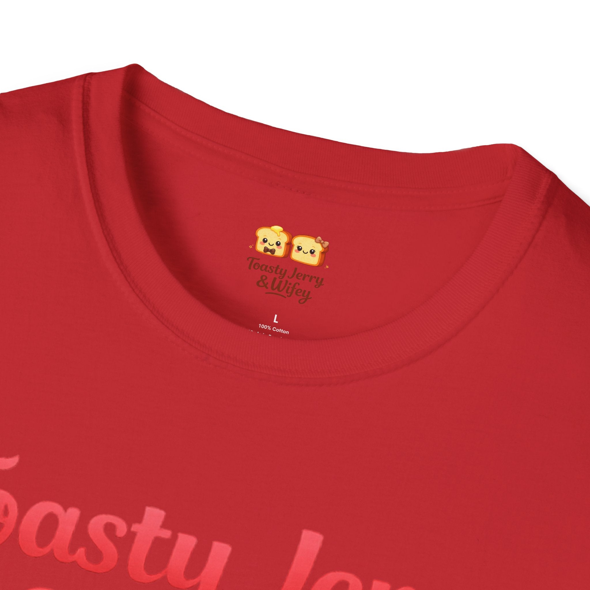 "Toasty Jerry & Wifey" Red + Pink T-Shirt