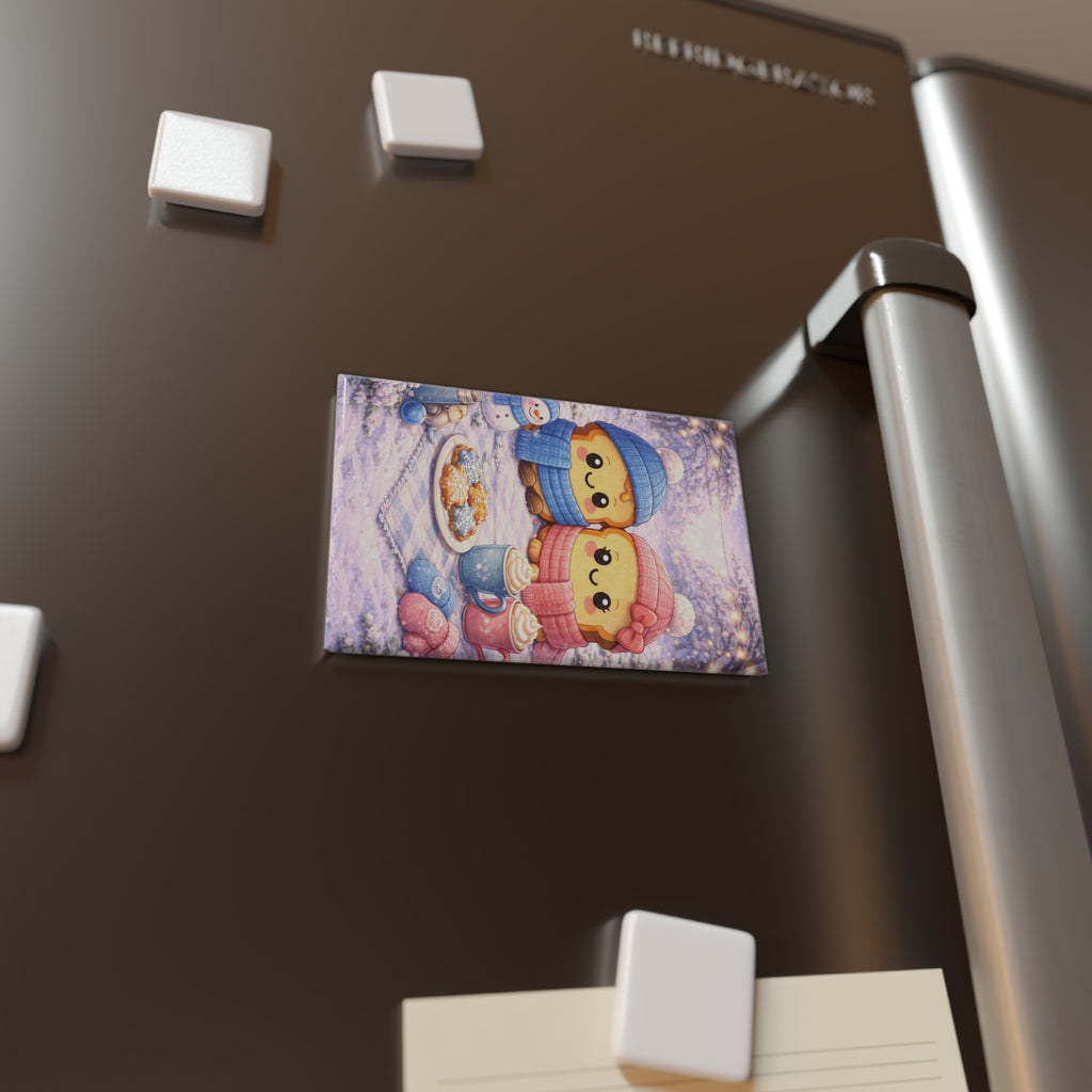 January Toasty Couple Rectangle Magnet