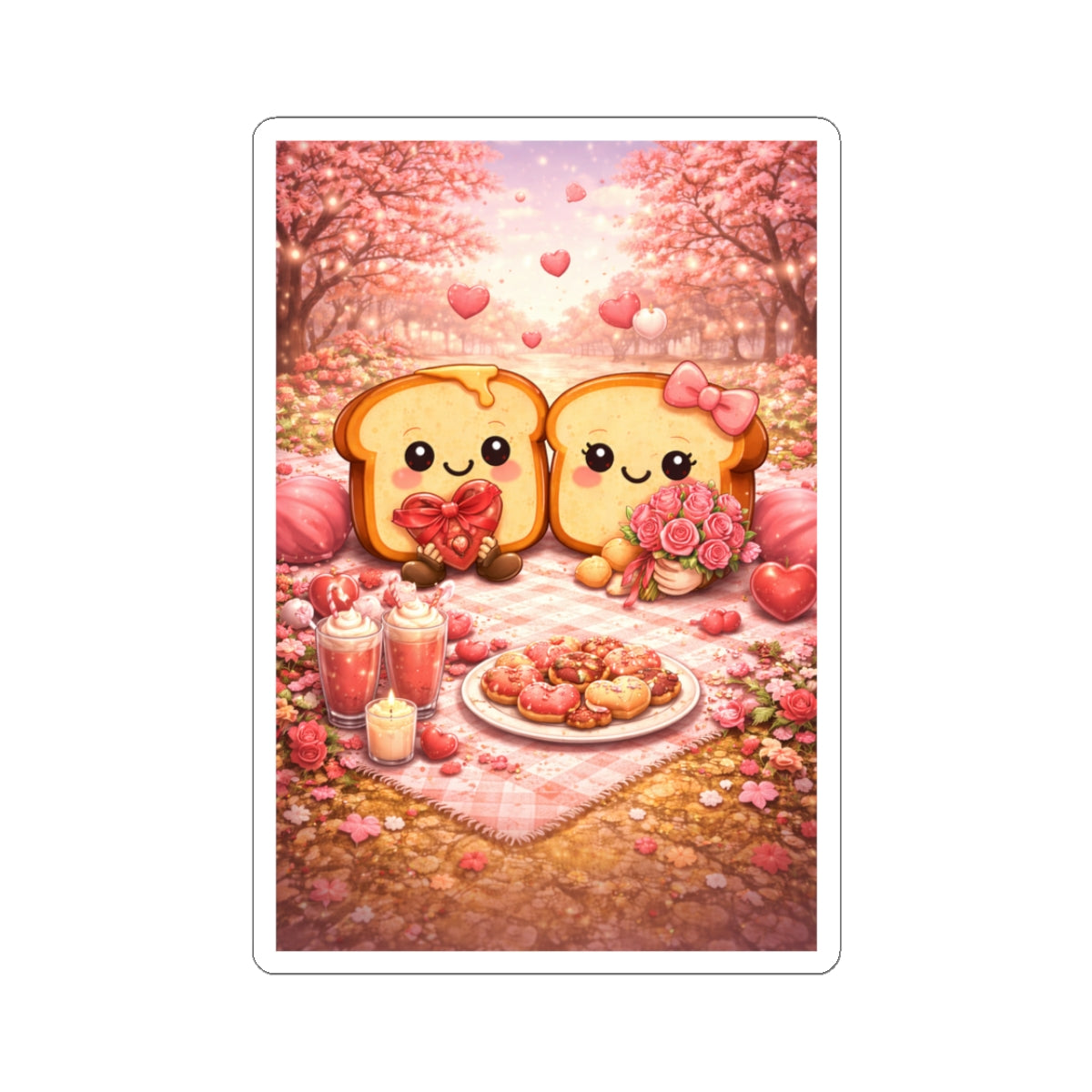 Cute Toasty February Stickers
