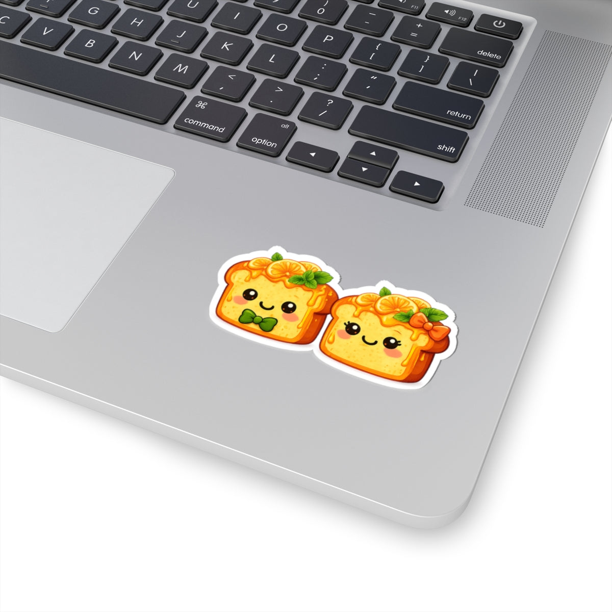 Kiss-Cut Sticker — Toasty Couple Mandarin oranges + Honey +Mint Vinyl Decal