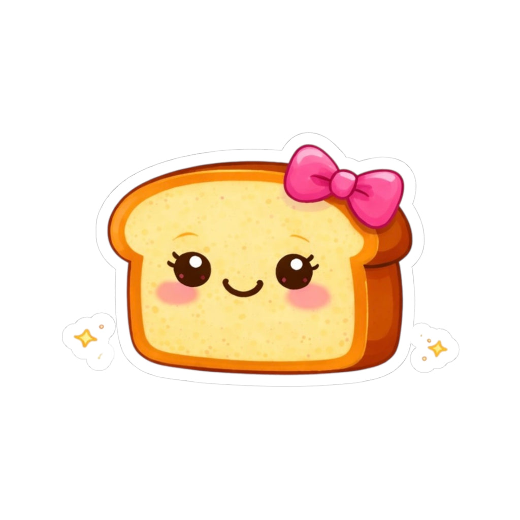 Kiss-Cut Sticker — Toasty Pink Bow
