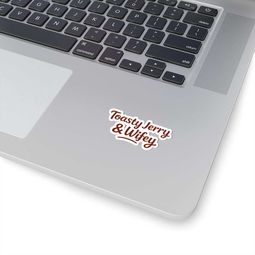 Kiss-Cut Sticker — “Toasty Jerry & Wifey” Vinyl Decal