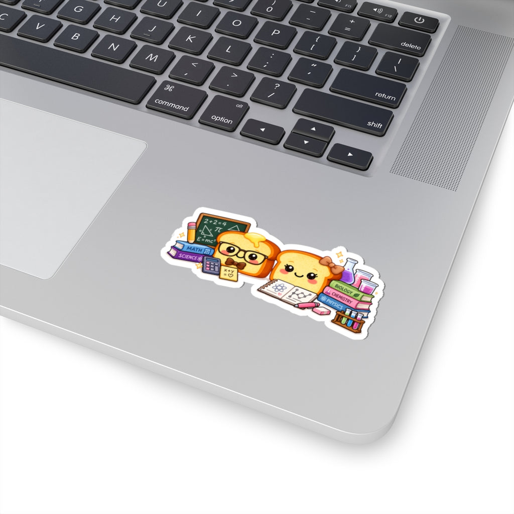 Kawaii Science & Math Toast Kiss-Cut Sticker