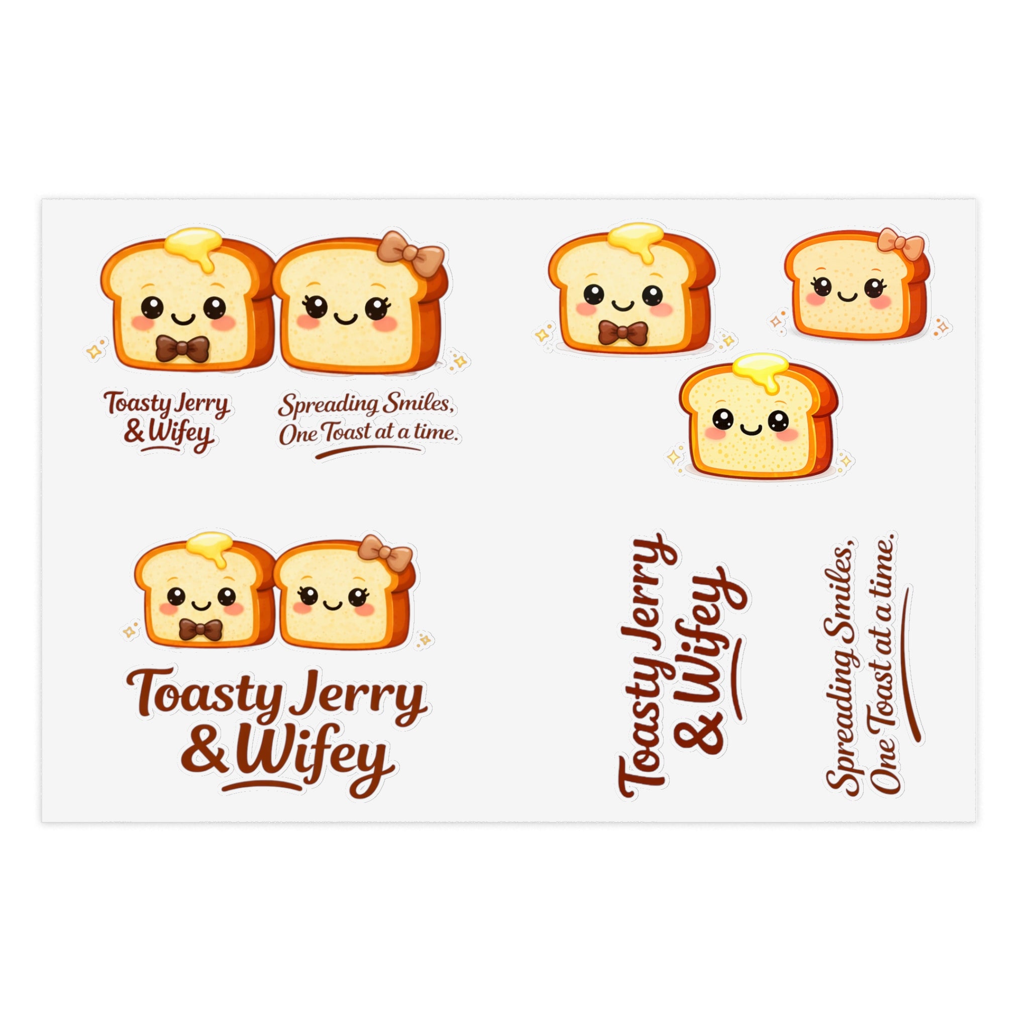 ToastyJerry and Wifey Stickers Sheet