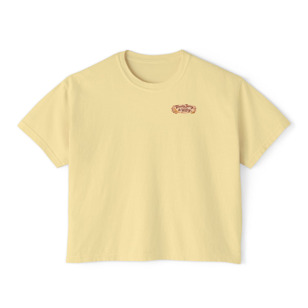 ToastJerry & Wifey Story Book — Women's Boxy Cropped T‑Shirt