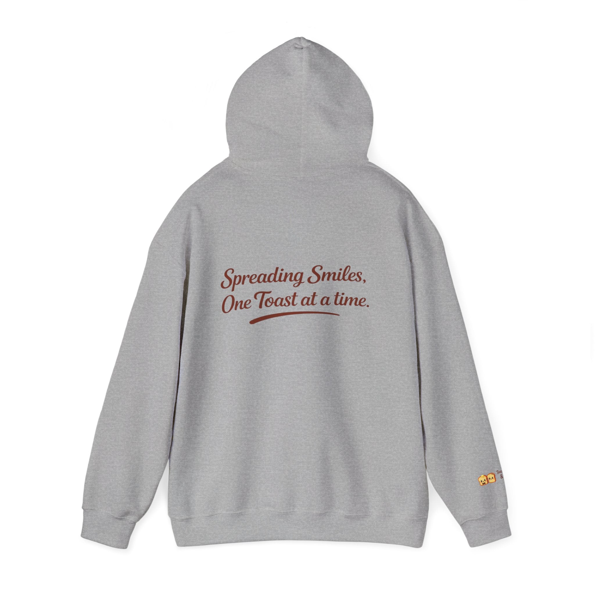 Lightweight Hoodie — "Spreading Smiles, One Toast at a Time." Graph Hoodie