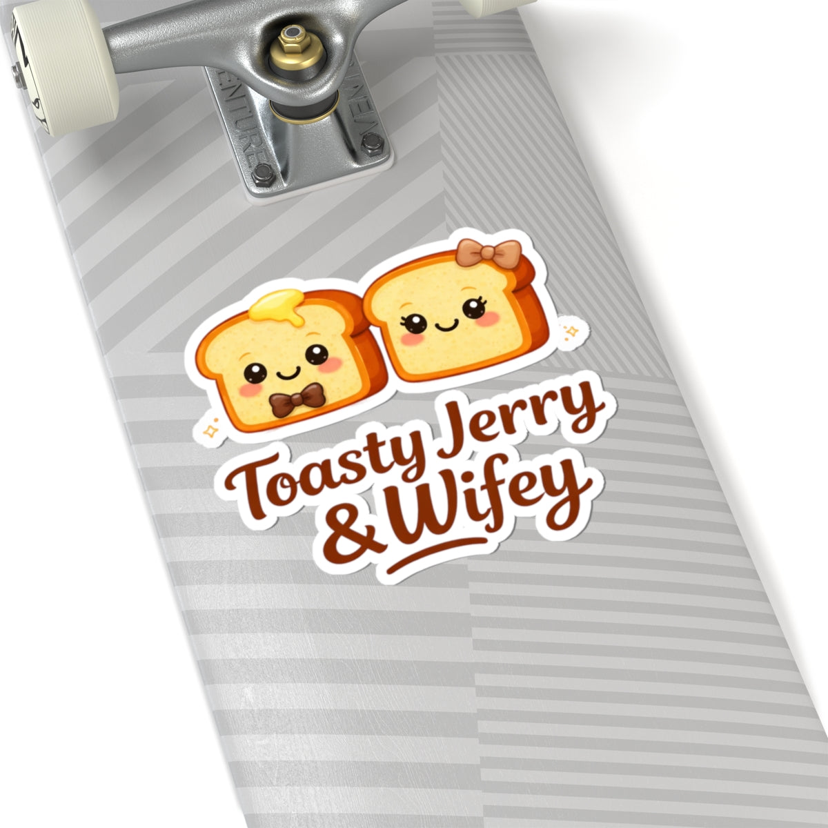 Kiss-Cut Sticker — "ToastyJerry & Wifey" Couple Vinyl Decal