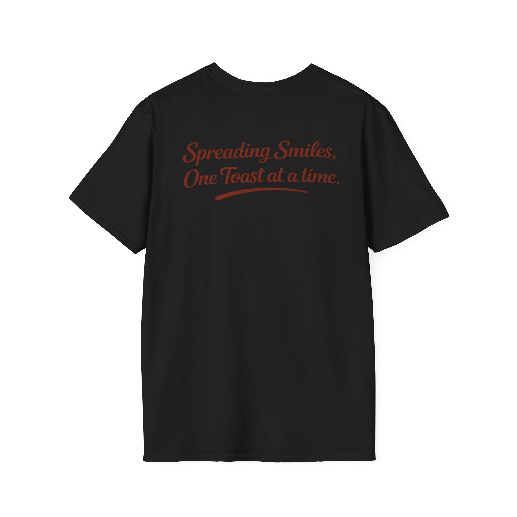 T-Shirt — "Spreading Smiles, One Toast at a Time." Graph Tee