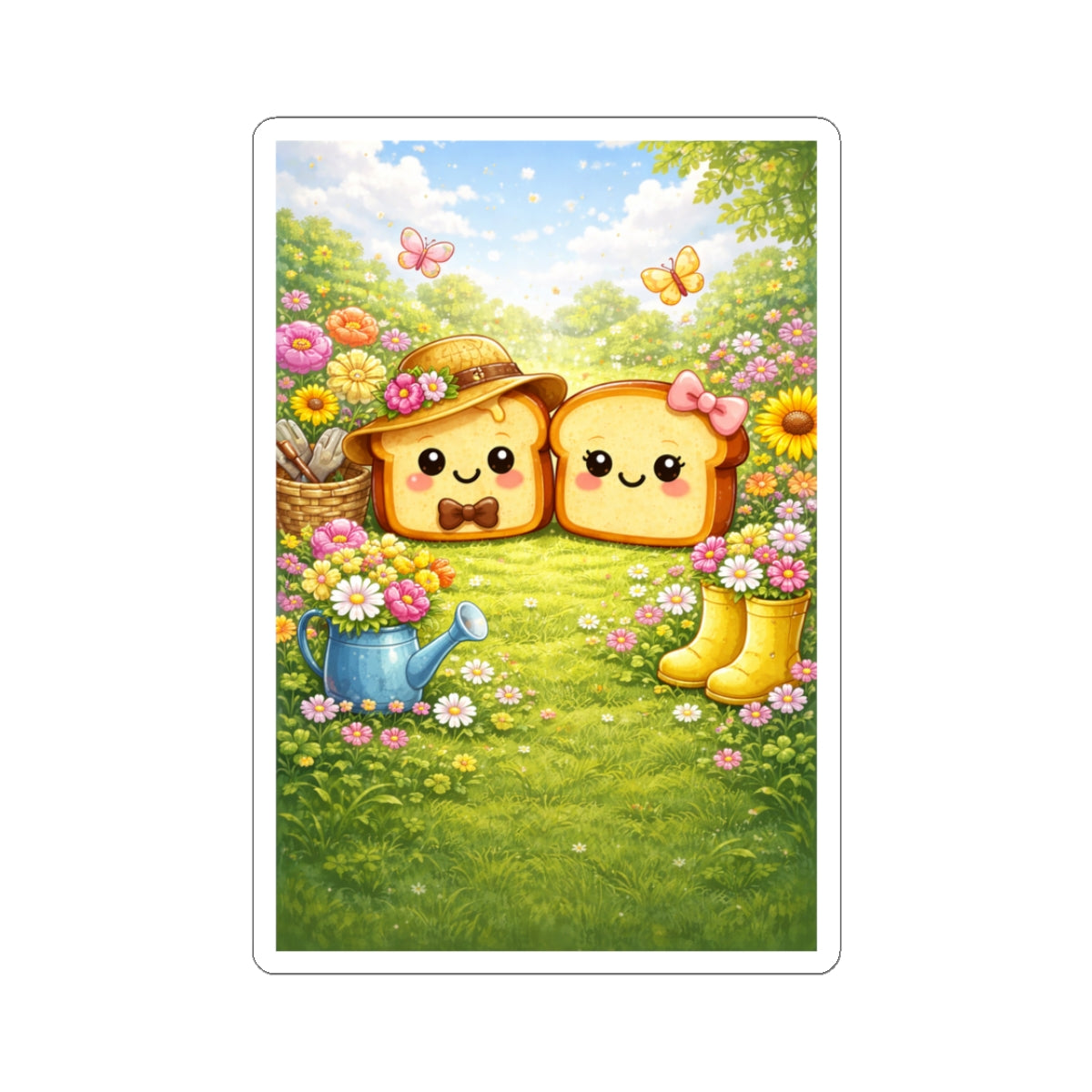 Cute Toasty May Stickers